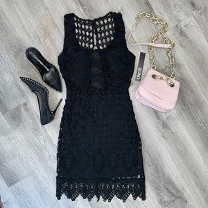 XoXo black lace dress (0)